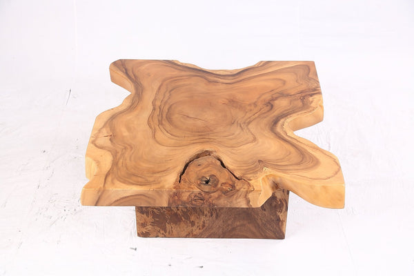 Brown Living Edge Free Form Coffee Table 72 - Dyag East