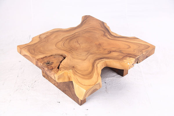 Brown Living Edge Free Form Coffee Table 72 - Dyag East
