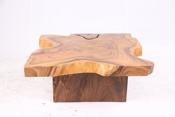 Brown Living Edge Free Form Coffee Table 72 - Dyag East