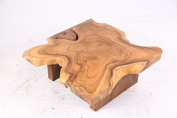 Brown Living Edge Free Form Coffee Table 72 - Dyag East
