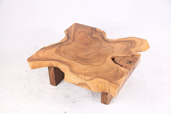 Brown Living Edge Free Form Coffee Table 72 - Dyag East