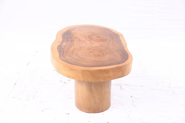 Brown Living Edge Oval Coffee Table 91 - Dyag East