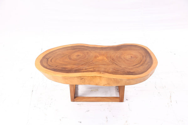 Brown Living Edge Oval Coffee Table 92 - Dyag East