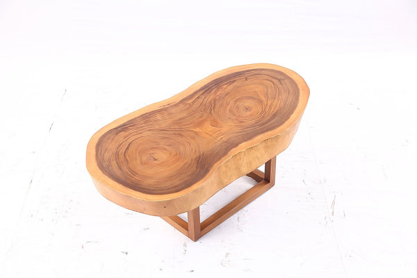 Brown Living Edge Oval Coffee Table 92 - Dyag East