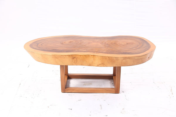 Brown Living Edge Oval Coffee Table 92 - Dyag East