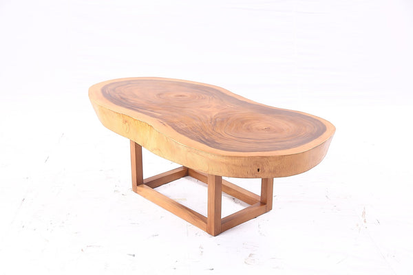 Brown Living Edge Oval Coffee Table 92 - Dyag East