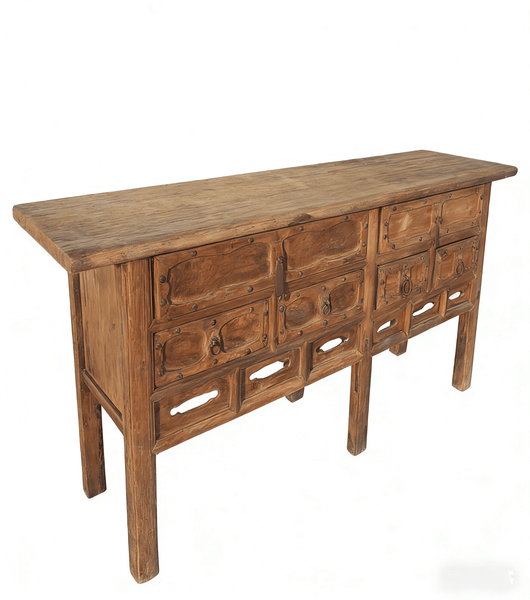 Carved Early 19th Century Elm Console - Dyag East