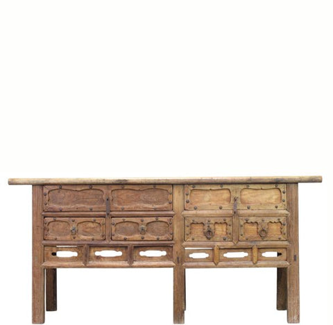 Carved Early 19th Century Elm Console - Dyag East