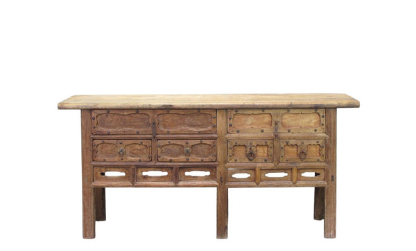 Carved Early 19th Century Elm Console - Dyag East