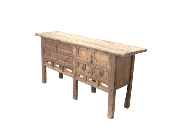 Carved Early 19th Century Elm Console - Dyag East