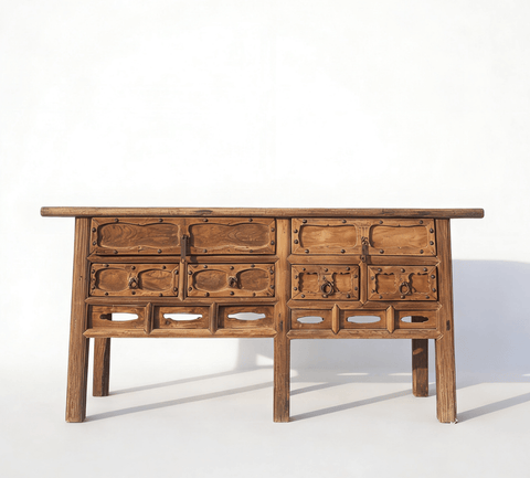 Carved Early 19th Century Elm Console - Dyag East