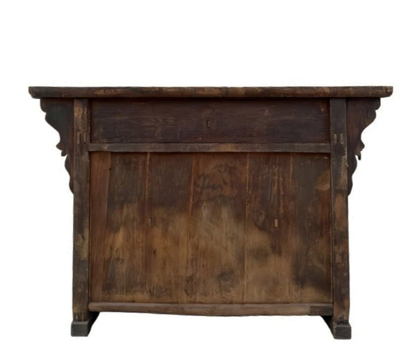 Carved Elm Dual-Drawer Cabinet - Dyag East