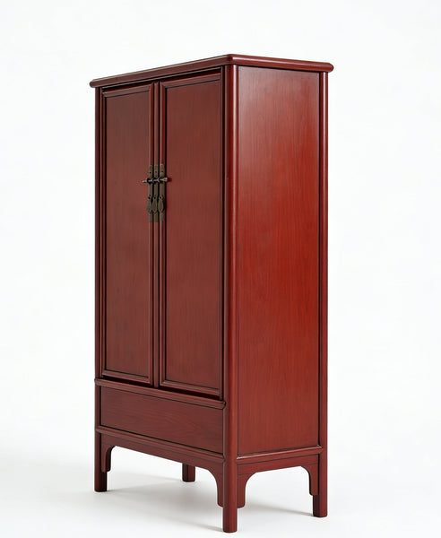 Catalpa Wood Square Corner Armoire - Dyag East