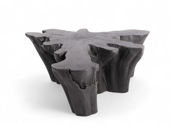 Charred Black Teak Root Coffee Table - Dyag East