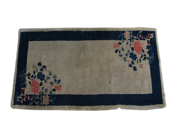 Chinese Art Deco Rug, 5 ft 8 in x 3 ft - Dyag East