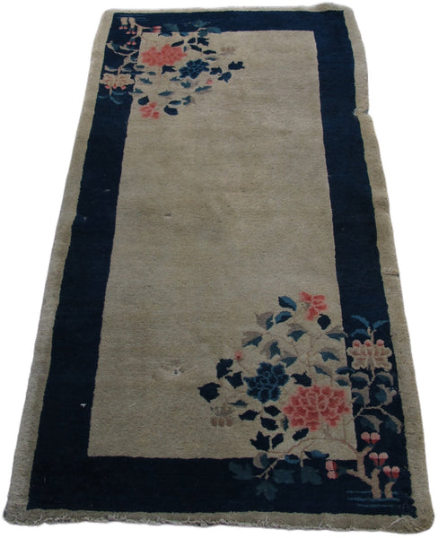 Chinese Art Deco Rug, 5 ft 8 in x 3 ft - Dyag East