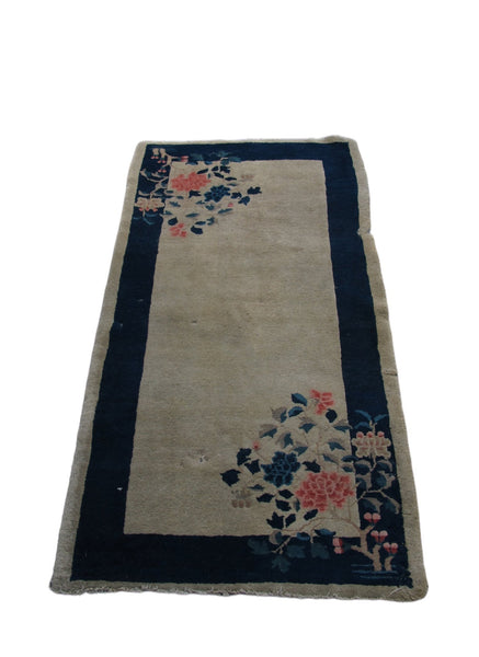 Chinese Art Deco Rug, 5 ft 8 in x 3 ft - Dyag East