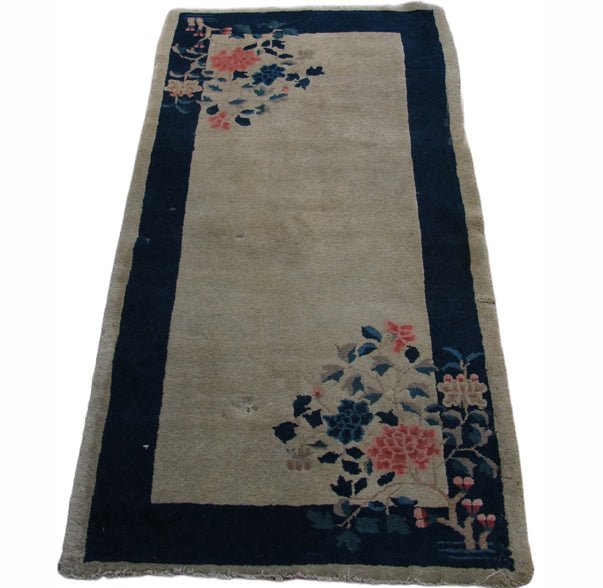 Chinese Art Deco Rug, 5 ft 8 in x 3 ft - Dyag East