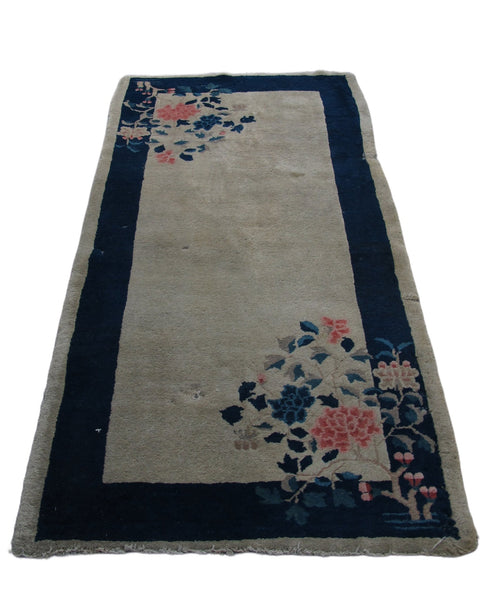 Chinese Art Deco Rug, 5 ft 8 in x 3 ft - Dyag East
