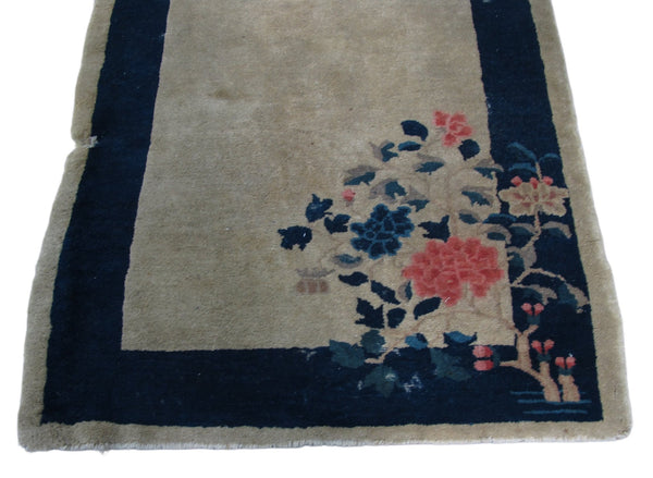 Chinese Art Deco Rug, 5 ft 8 in x 3 ft - Dyag East