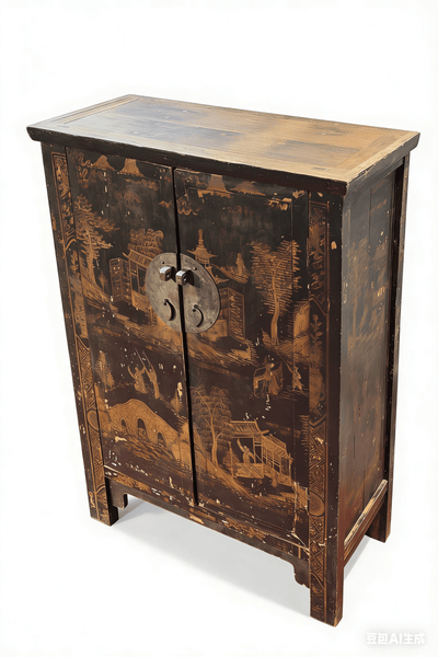 Chinese Chinoiserie - Style Landscape Cabinet - Dyag East