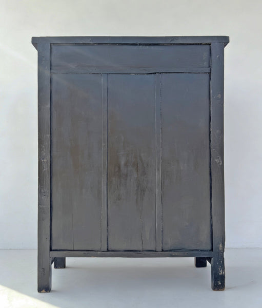 Chinoiserie-Style Hand-Painted Elm Cabinet - Dyag East