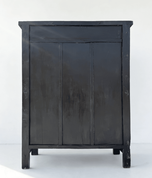 Chinoiserie - Style Hand - Painted Elm Cabinet - Dyag East