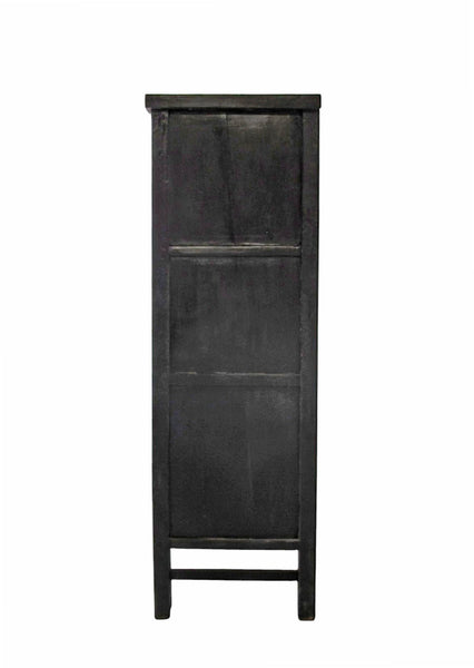 Chinoiserie-Style Hand-Painted Elm Cabinet - Dyag East
