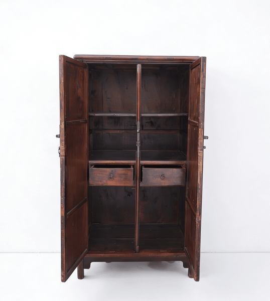 Classic Square - Corner Catalpa Armoire - Dyag East