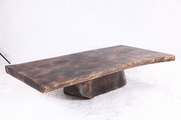 Dark Brown Single Slab Coffee Table - Dyag East
