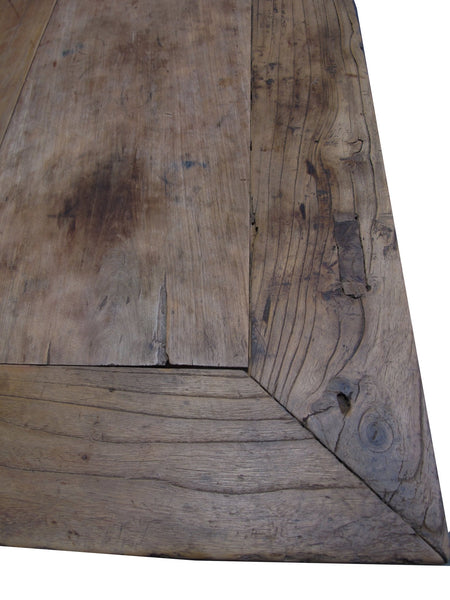 Double Top Drawer Carved Elm Sideboard - Dyag East