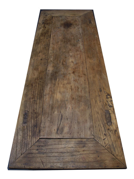 Double Top Drawer Carved Elm Sideboard - Dyag East