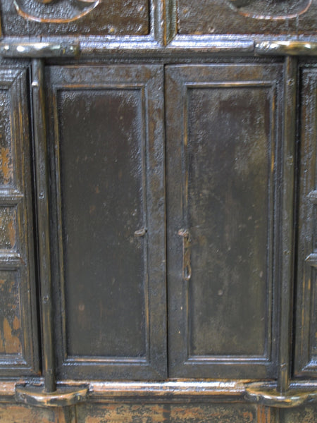 Dual-Drawer Coffer Cabinet with Carved Sides - Dyag East