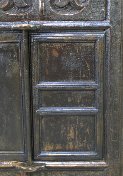 Dual-Drawer Coffer Cabinet with Carved Sides - Dyag East