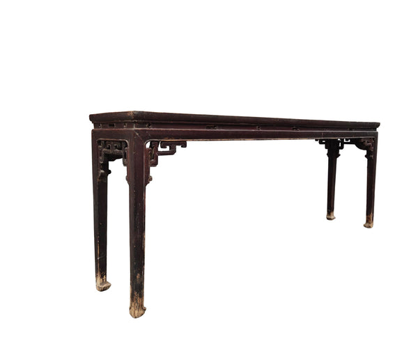 Early 19th Century Chinese Console Table with Carved Spandrels - Dyag East