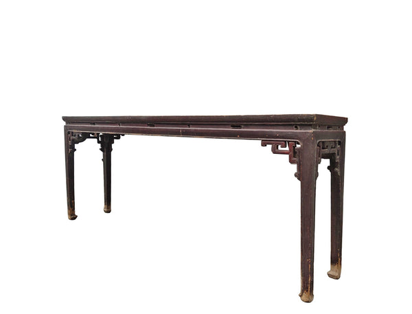 Early 19th Century Chinese Console Table with Carved Spandrels - Dyag East