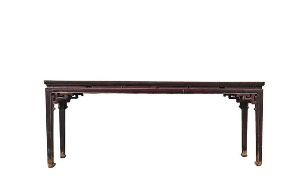 Early 19th Century Chinese Console Table with Carved Spandrels - Dyag East