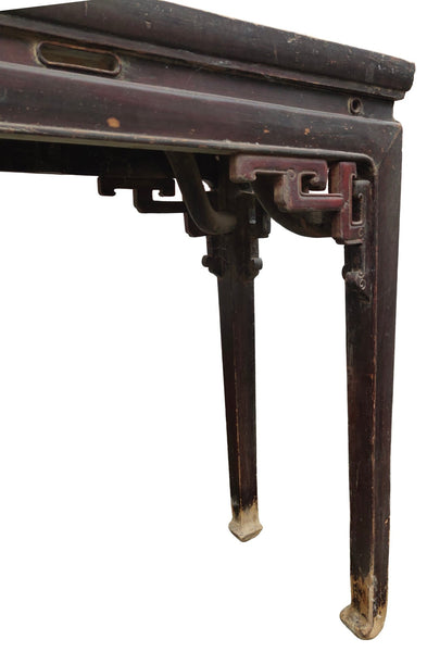 Early 19th Century Chinese Console Table with Carved Spandrels - Dyag East