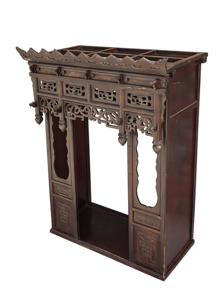 Early 19th Century Hand - Carved Altar Shrine - Dyag East