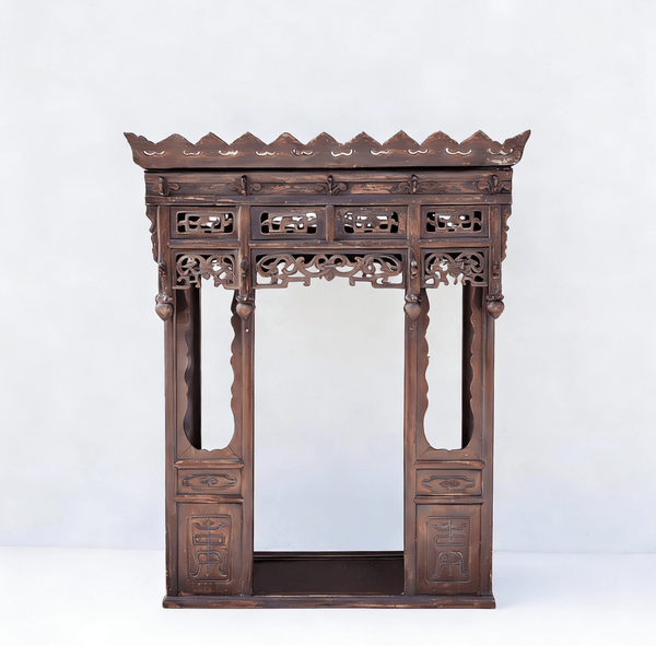 Early 19th Century Hand - Carved Altar Shrine - Dyag East