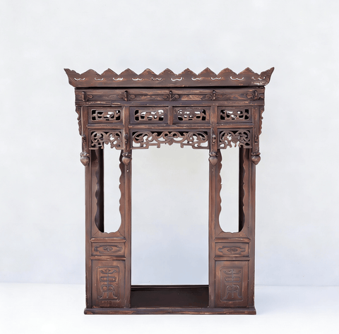 Early 19th Century Hand - Carved Altar Shrine - Dyag East