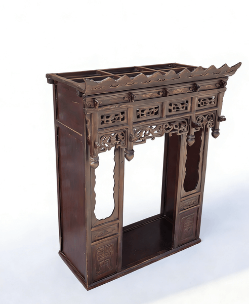 Early 19th Century Hand - Carved Altar Shrine - Dyag East