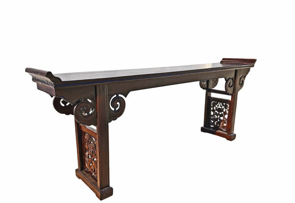 Early 20th Century 99" Long Altar Console Table - Dyag East