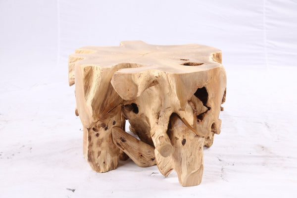 Free Form 23” Organic Teak Root Side Table 7.2 - Dyag East