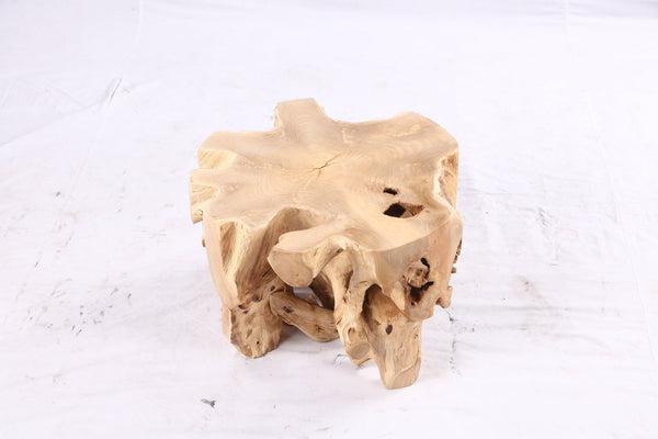 Free Form 23” Organic Teak Root Side Table 7.2 - Dyag East