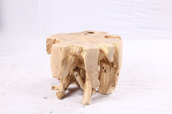 Free Form 23” Organic Teak Root Side Table 7.2 - Dyag East