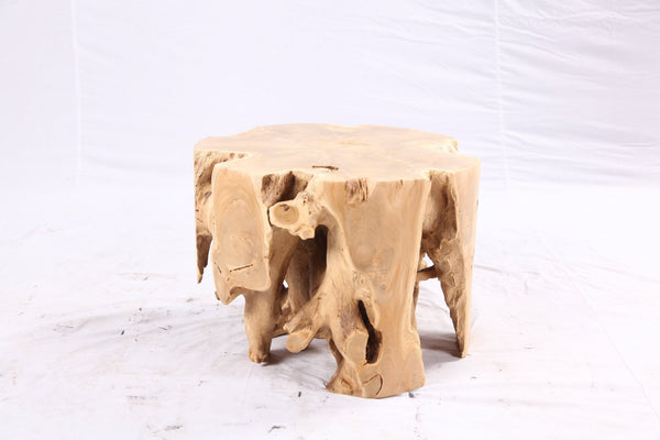 Free Form 23” Organic Teak Root Side Table 7.4 - Dyag East