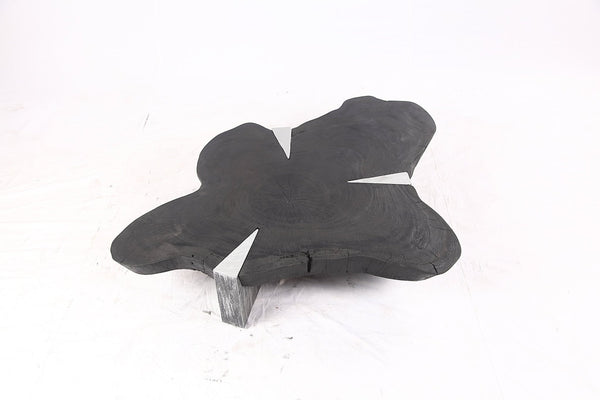 Free Form Living Edge Black Coffee Table - Dyag East