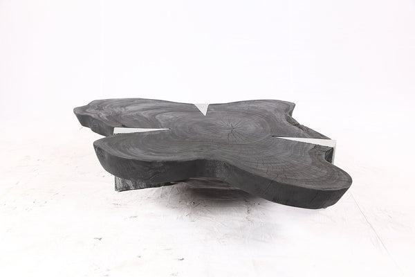 Free Form Living Edge Black Coffee Table - Dyag East