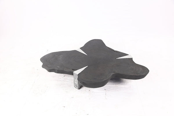 Free Form Living Edge Black Coffee Table - Dyag East
